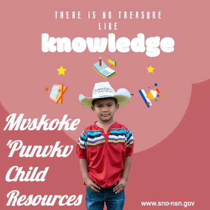 Young Seminole Child supporting Language